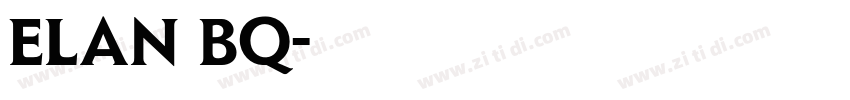 ELAN BQ字体转换